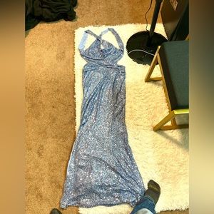 Blue luxxel prom dress